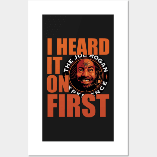 I Heard it on JRE First - Joe Rogan Gifts & Merchandise for Sale Posters and Art